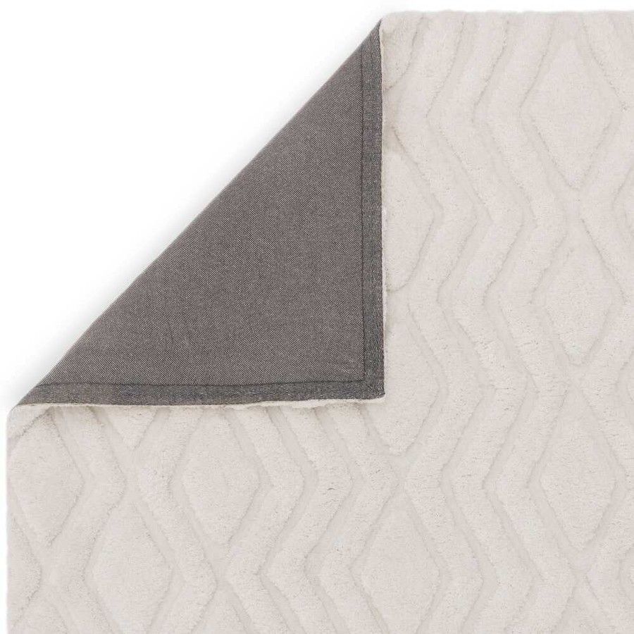 Килим Harrison Off White стрижений з високим ворсом 200x290 см