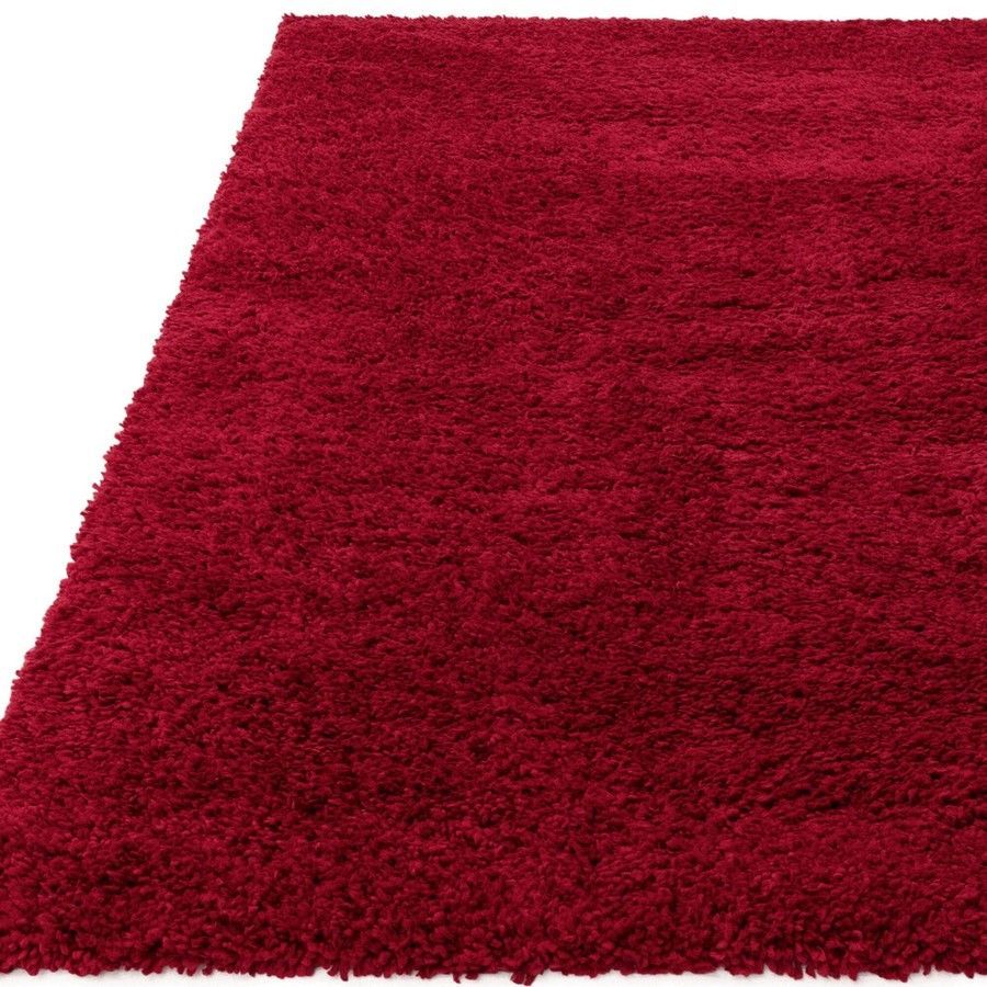 Ковер Ritchie Red мягкий на ощупь лохматый 80x150 см