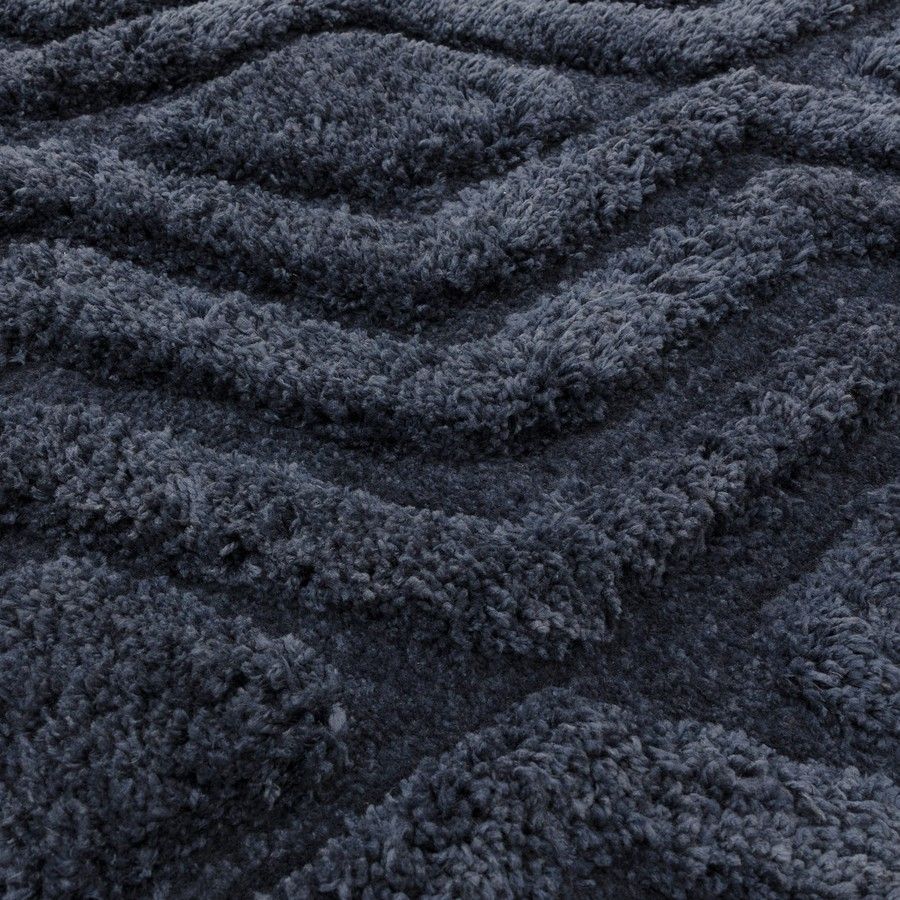 Килим Harrison Navy стрижений з високим ворсом 160x230 см