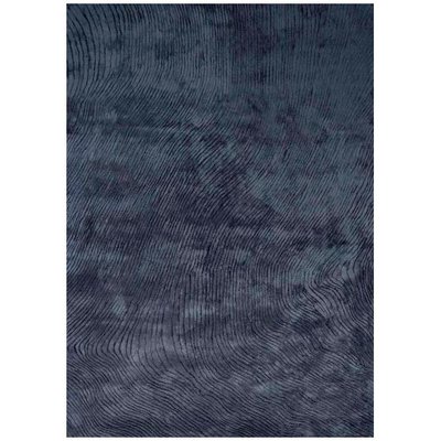 Ковер ручной работы Canyon Dark Blue 160x230, синій;чорний, 1.6 х 2.3 м, Синий, Черный