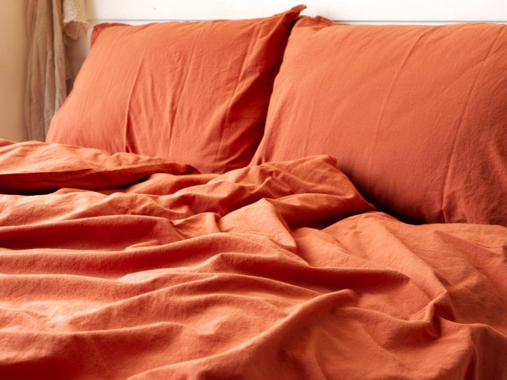 Комплект постельного белья СЕМЕЙНЫЙ LIMASSO MECCA ORANGE STANDART оранжевый
