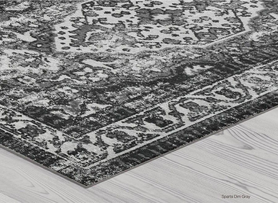 Ковер легкой чистки SPARTA Dim gray 160x230, Антрацит; Серый, 1.6 х 2.3 м, Антрацит, Серый