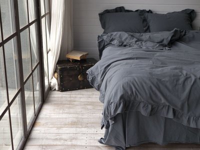 Комплект постельного белья СЕМЕЙНЫЙ LIMASSO CASTLEROCK EXCLUSIVE темно-серый
