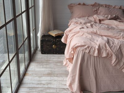 Комплект постельного белья 160x220 LIMASSO CAMELLO ROSES EXCLUSIVE персиковый
