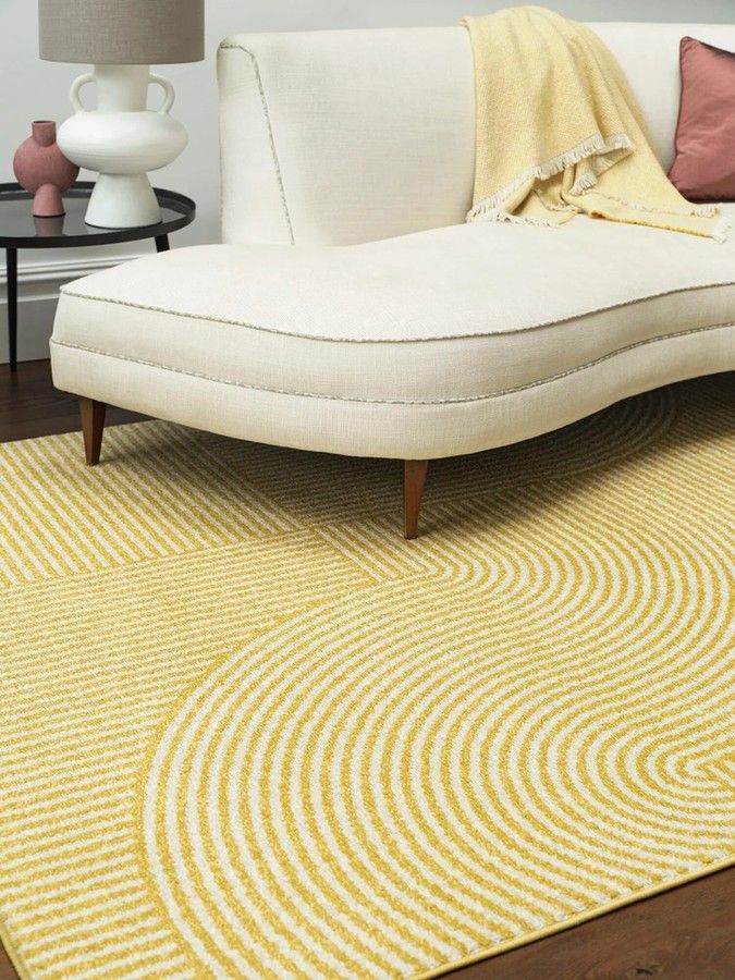 Ковер Muse Yellow Geometric Rug MU18 80x150 см