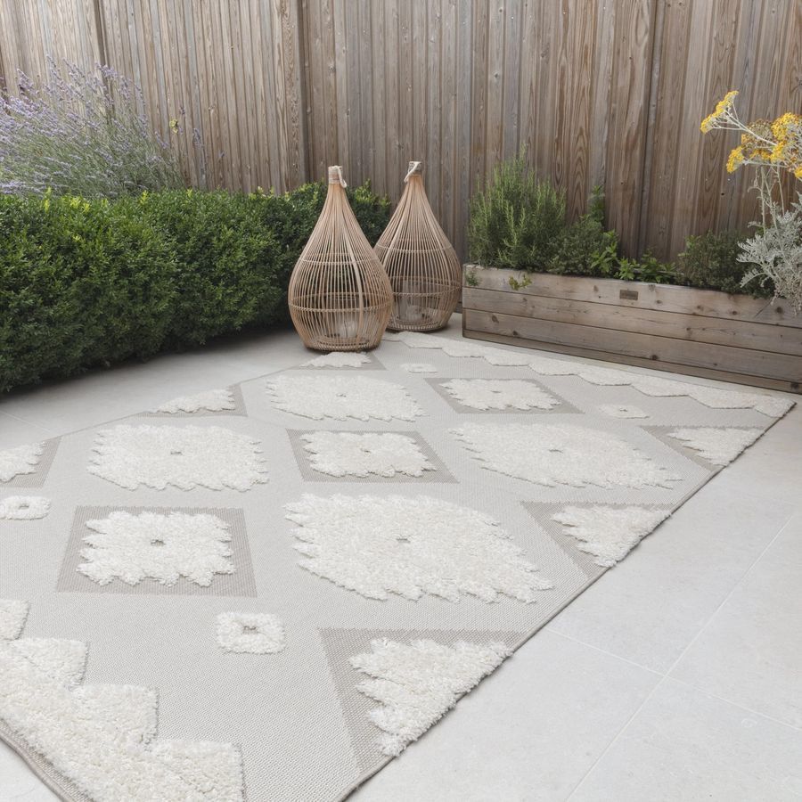 Килим для вулиці і дому Monty Natural/Cream Tribal Indoor/Outdoor MN02 120x170 см