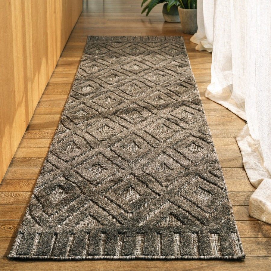 Ковер для дома и улицы Salta Charcoal Diamond SA02 120x170 см