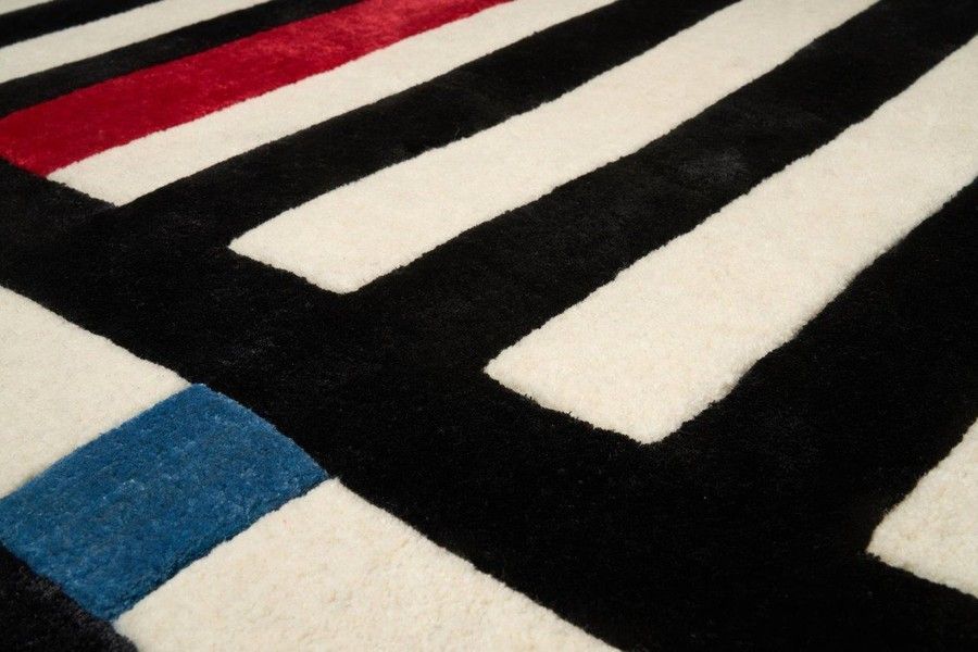 Килим ручної роботи Maze Black 160х230 см