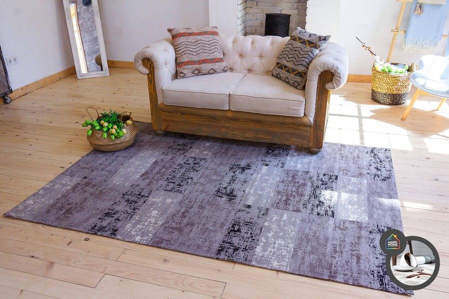 Килим легкої чистки ANZE TAUPE 160x230, сірий, 1.6 х 2.3 м, Сірий