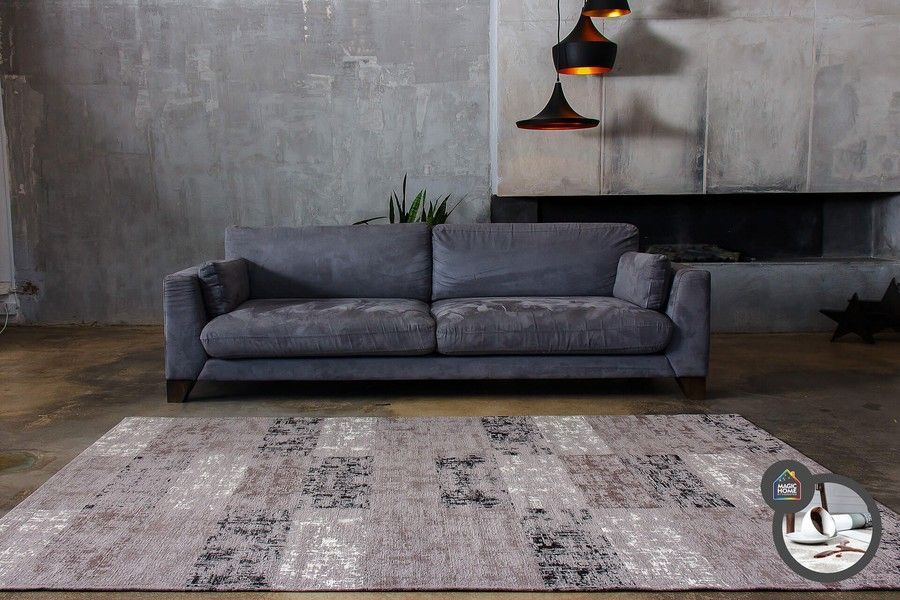 Килим легкої чистки ANZE TAUPE 160x230, сірий, 1.6 х 2.3 м, Сірий