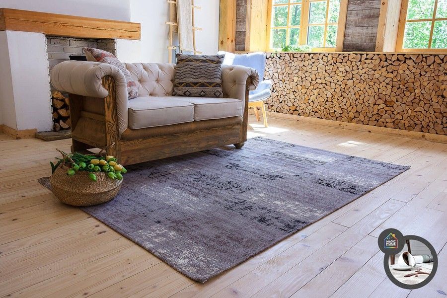 Килим легкої чистки ANZE TAUPE 160x230, сірий, 1.6 х 2.3 м, Сірий