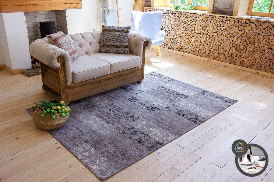 Килим легкої чистки ANZE TAUPE 160x230, сірий, 1.6 х 2.3 м, Сірий