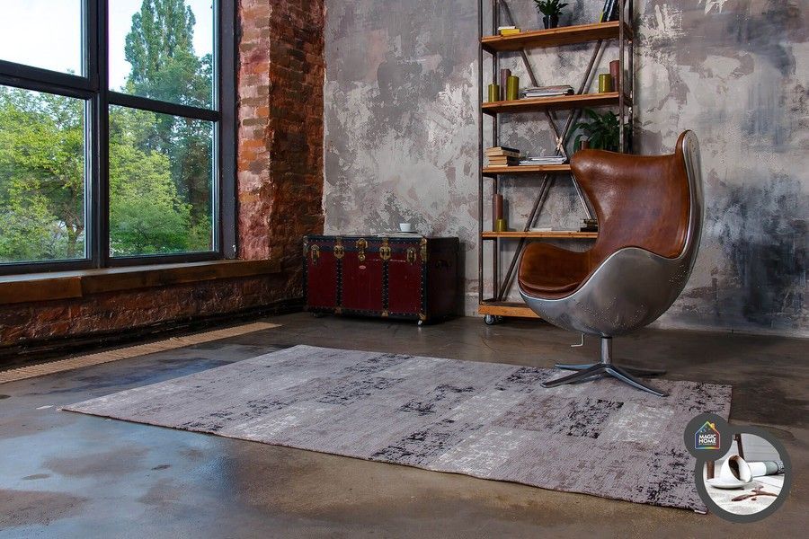 Килим легкої чистки ANZE TAUPE 160x230, сірий, 1.6 х 2.3 м, Сірий