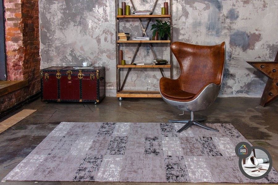Килим легкої чистки ANZE TAUPE 160x230, сірий, 1.6 х 2.3 м, Сірий