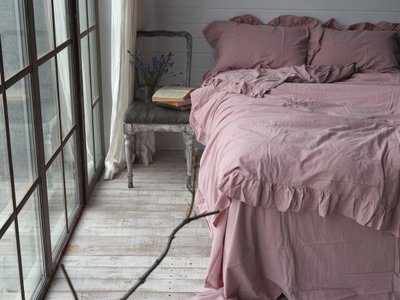 Комплект постельного белья 200x220 LIMASSO PALE MAVUE EXCLUSIVE розовый