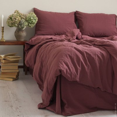 Комплект постельного белья 160x220 LIMASSO RASPBERRY STANDART вишневый