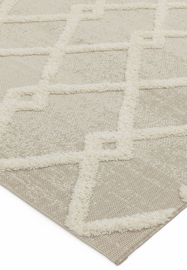 Килим для вулиці і дому Monty Beige/Cream Diamond Indoor/Outdoor MN07 80x150 см