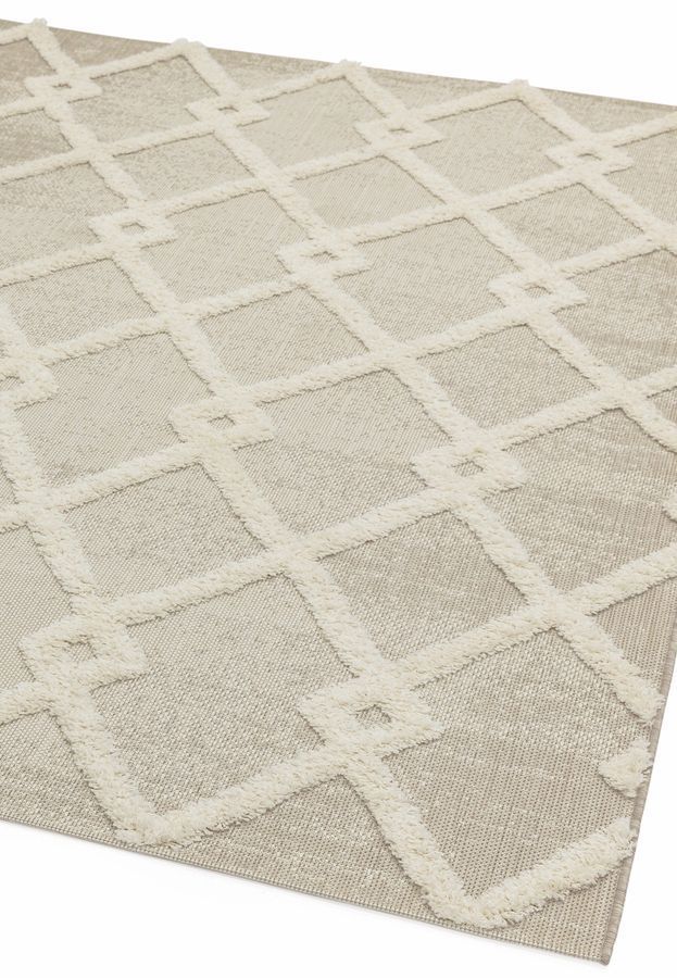 Килим для вулиці і дому Monty Beige/Cream Diamond Indoor/Outdoor MN07 80x150 см