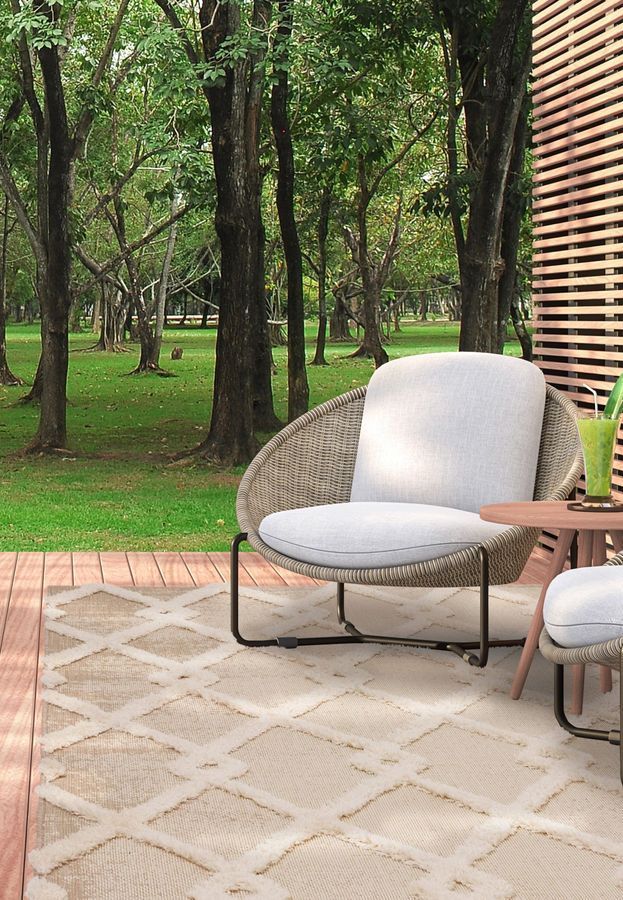 Килим для вулиці і дому Monty Beige/Cream Diamond Indoor/Outdoor MN07 80x150 см