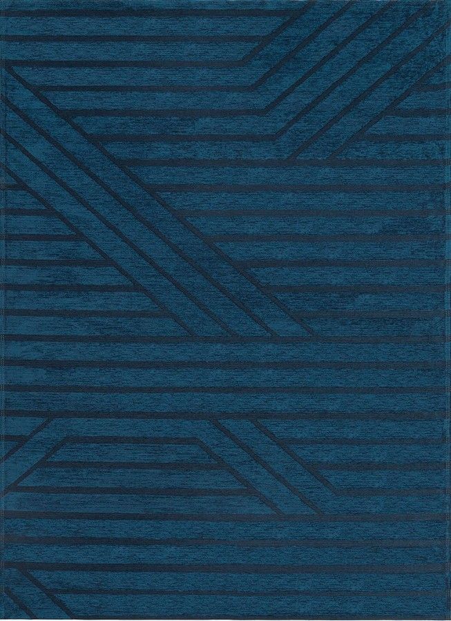 Килим легкої чистки DENIM BLUE 160x230, Бірюзовий; Синій, 1.6 х 2.3 м, Бірюзовий, Синій