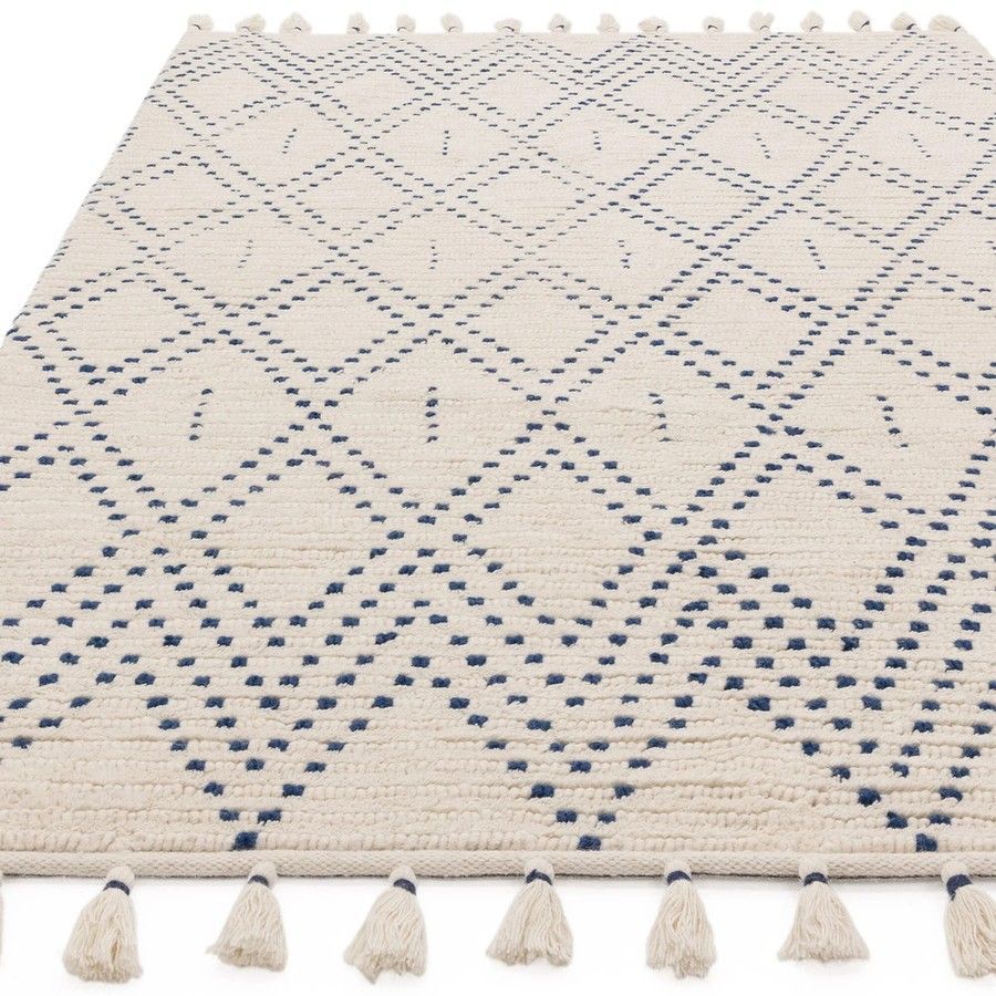 Килим Nepal Cream Blue Diamond 160x230 см