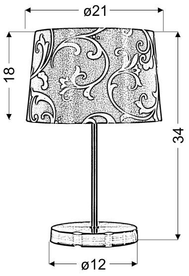 Настольная лампа Candellux 41-55866 AROSA