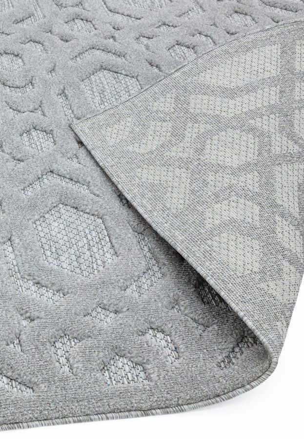 Килим для дому і вулиці Salta Silver Geometric SA03 200x290 см