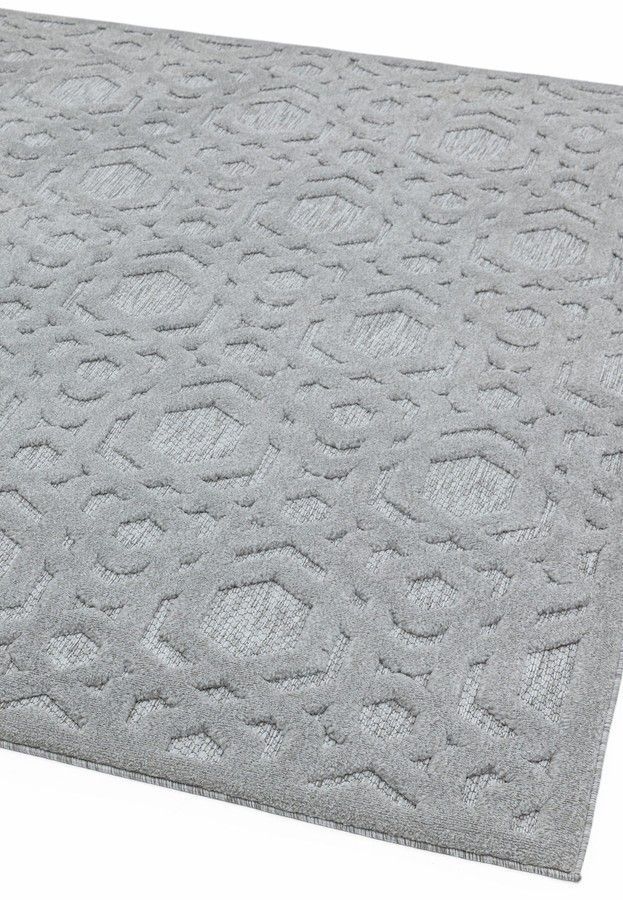 Килим для дому і вулиці Salta Silver Geometric SA03 200x290 см