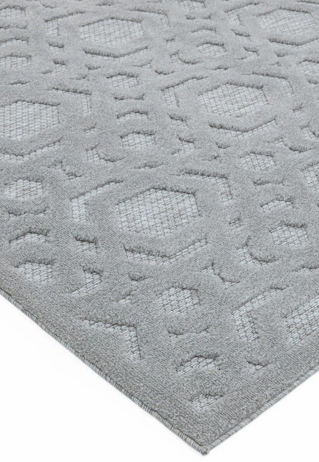 Килим для дому і вулиці Salta Silver Geometric SA03 200x290 см