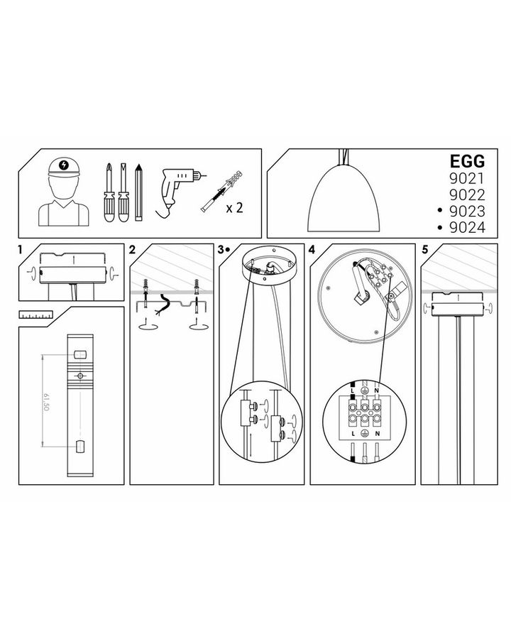 Подвесной светильник Nowodvorski 9022 Egg E27 1x40W IP20 Bl