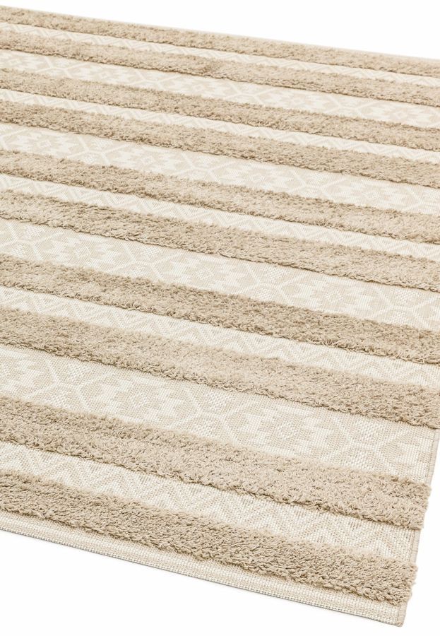 Ковер для улицы и дома Monty Natural/Cream Stripe Indoor/Outdoor MN04 120x170 см