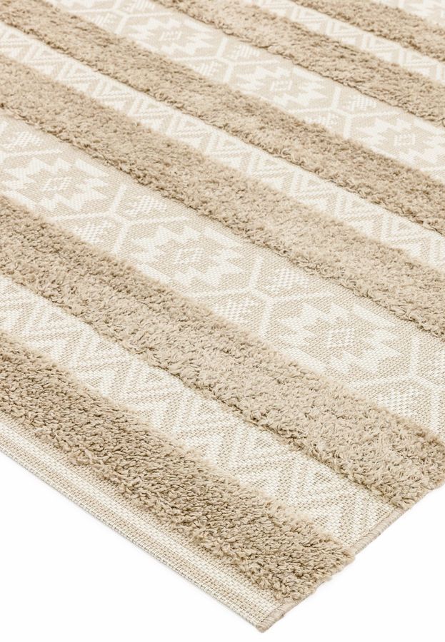 Ковер для улицы и дома Monty Natural/Cream Stripe Indoor/Outdoor MN04 120x170 см