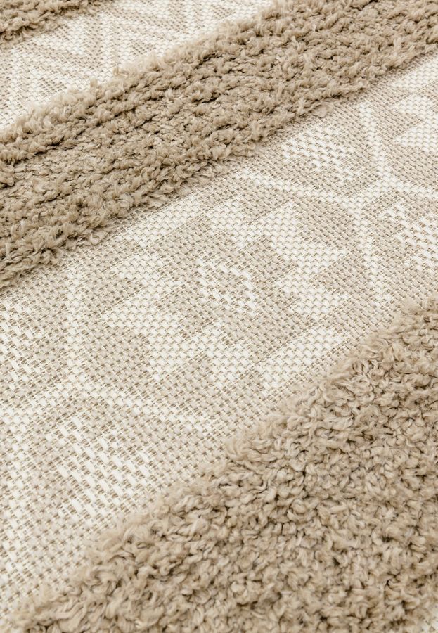 Ковер для улицы и дома Monty Natural/Cream Stripe Indoor/Outdoor MN04 120x170 см