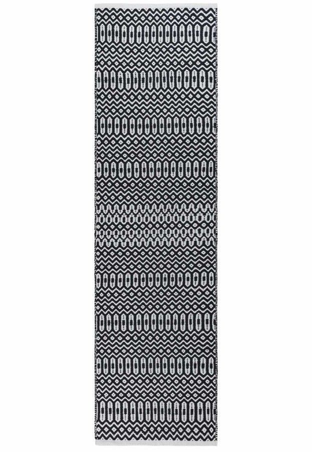 Еко килим для вулиці і дому Halsey Black Geometric 120x170 см