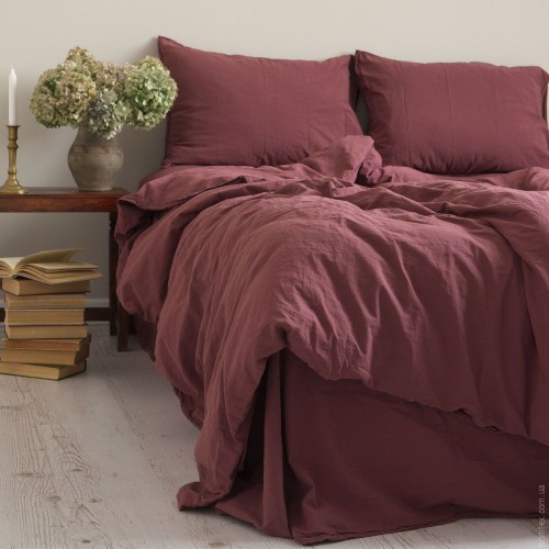 Комплект постельного белья 200x220 LIMASSO RASPBERRY STANDART вишневый