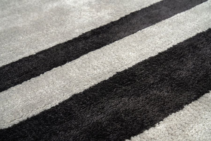 Килим ручної роботи з віскози Strada Grey 200x300