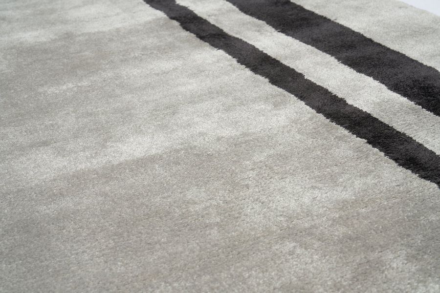 Килим ручної роботи з віскози Strada Grey 200x300