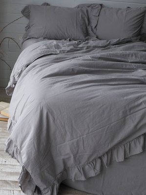 Комплект постельного белья СЕМЕЙНЫЙ LIMASSO OPAL GREY EXCLUSIVE серый