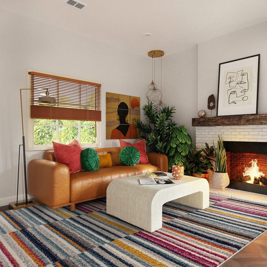 Килим Muse Multi-Coloured Stripe Rug MU06 200x290 см