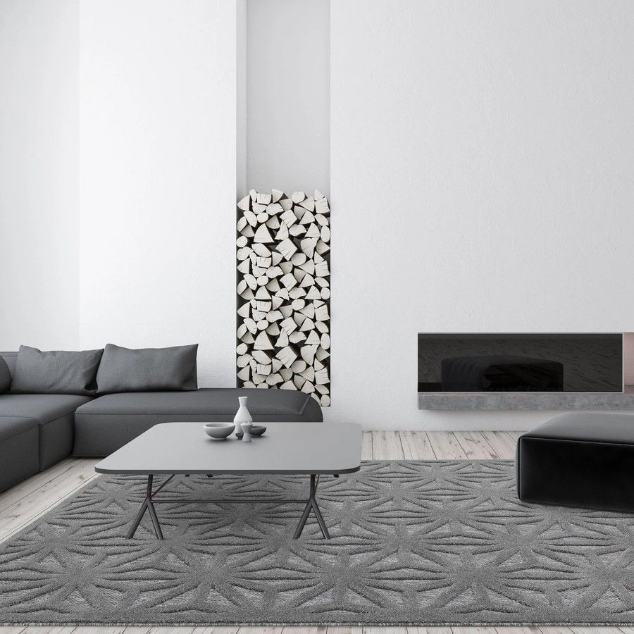 Килим для дому і вулиці Salta Antracite Star SA01 120x170 см