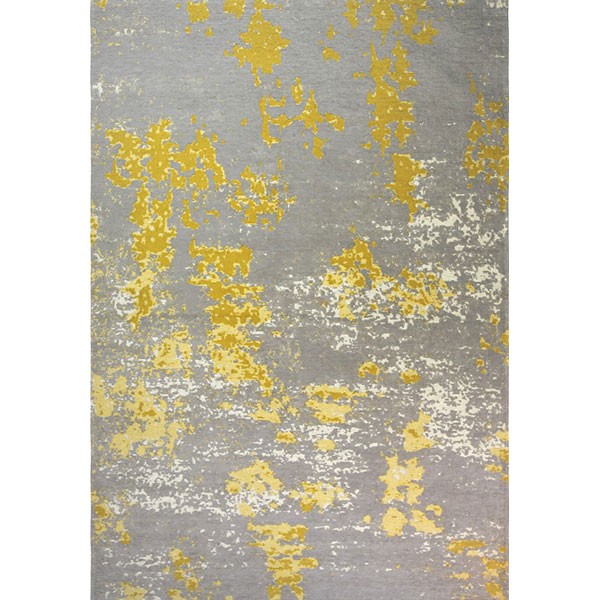 Килим легкої чистки Modena Coast 80x150, жовтий;сірий, 0.8 х 1.5 м, Жовтий, Сірий