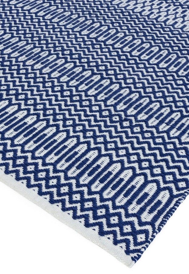 Эко ковер для улицы и дома Halsey Blue Geometric 160x230 см