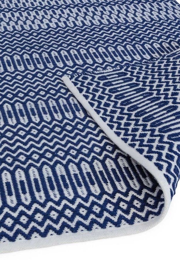 Эко ковер для улицы и дома Halsey Blue Geometric 160x230 см