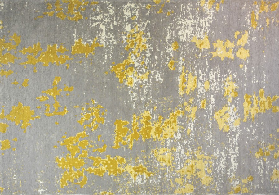 Килим легкої чистки Modena Coast 80x150, жовтий;сірий, 0.8 х 1.5 м, Жовтий, Сірий