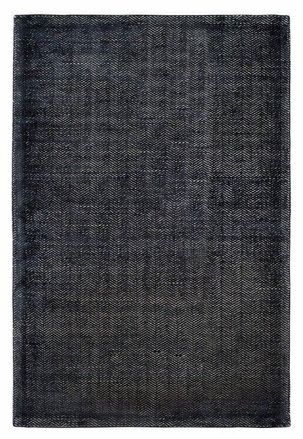 Ковер ручной работы Pero Antracite 160x230, Антрацит; Чорний, 1.6 х 2.3 м, Антрацит, Черный