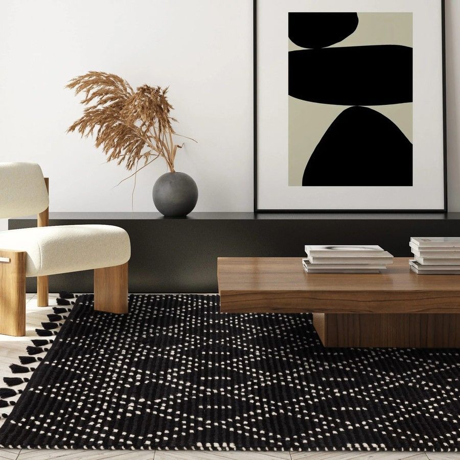 Ковер Nepal Black Cream Diamond 200x290 см