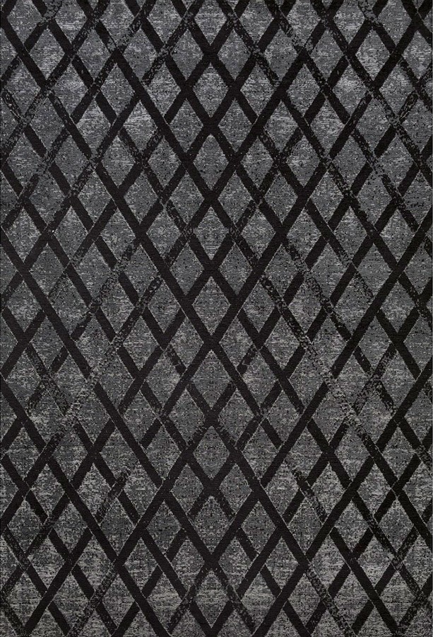 Килим легкої чистки FERRY DARK SHADOW 160x230, Сірий; Чорний, 1.6 х 2.3 м, Сірий, Чорний